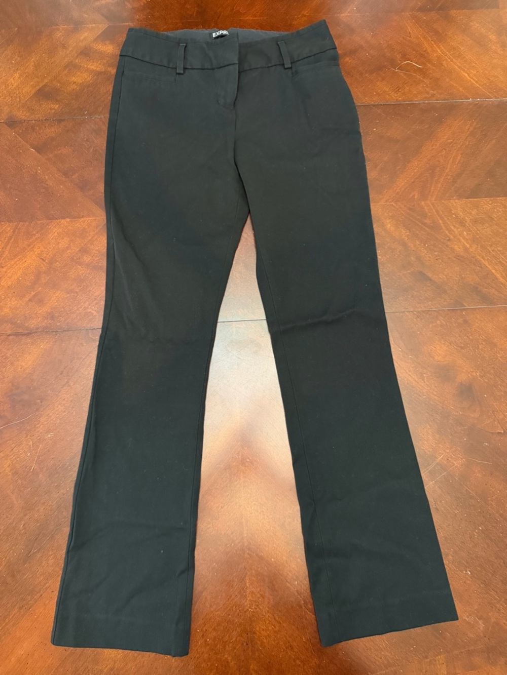 Express Black Straight-Leg Dress Pants